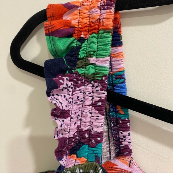 Soma Tropical Floral Flutter Sleeve Maxi Dress - Size M - Picture 6 of 9